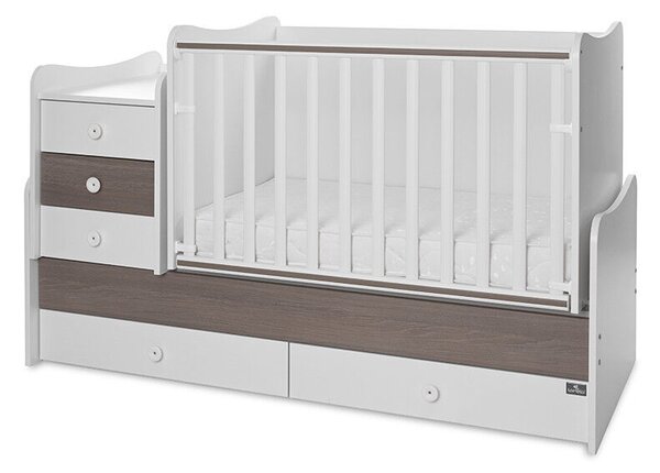 Lorelli Maxi Plus kombi ágy 70x160 - White &amp; Caffe ÚJ