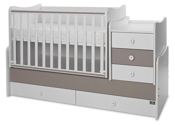Lorelli Maxi Plus kombi ágy 70x160 - White &amp; String ÚJ