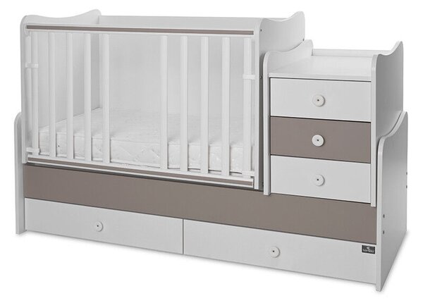 Lorelli Maxi Plus kombi ágy 70x160 - White &amp; String ÚJ