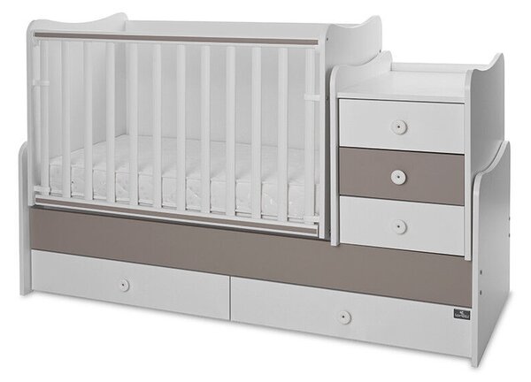 Lorelli Maxi Plus kombi ágy 70x160 - White &amp; String ÚJ