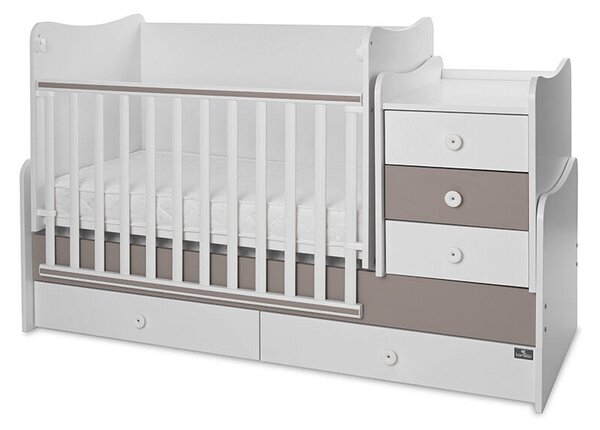 Lorelli Maxi Plus kombi ágy 70x160 - White &amp; String ÚJ