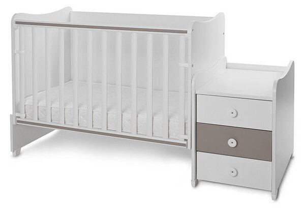 Lorelli Maxi Plus kombi ágy 70x160 - White &amp; String ÚJ