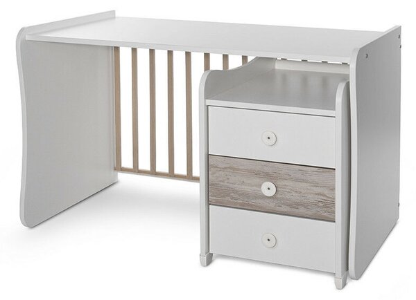 Lorelli Maxi Plus kombi ágy 70x160 - White &amp; Artwood ÚJ