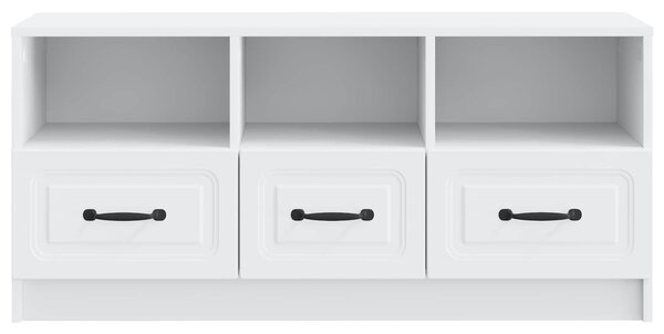 VidaXL TV szekrény fiókkal Fehér 102 x 34,5 x 47 cm Szerelt Fa