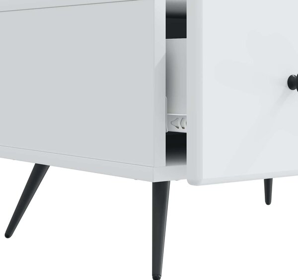 VidaXL TV szekrény fiókkal Fehér 147 x 34,5 x 30 cm Szerelt Fa