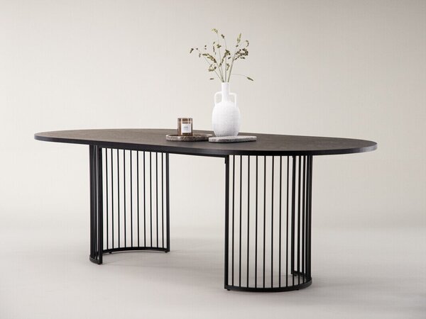 Asztal Dallas 3276, 75x110cm, Fekete
