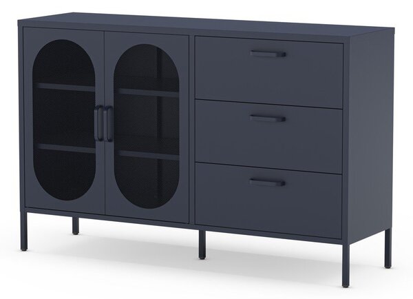 Sötétkék komód 140x90 cm Diora – Marckeric