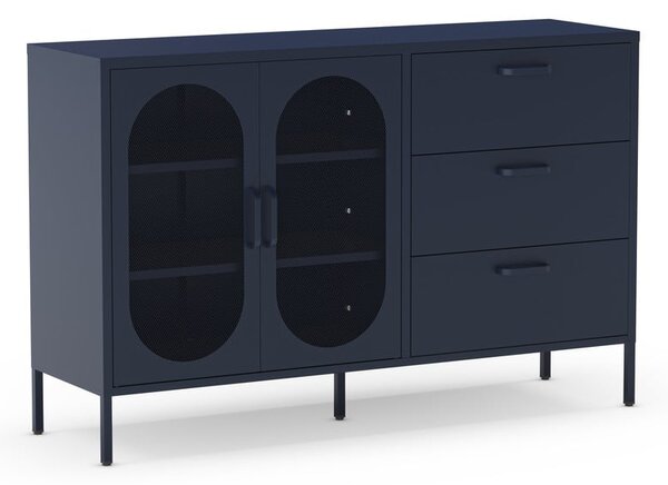 Sötétkék komód 140x90 cm Diora – Marckeric
