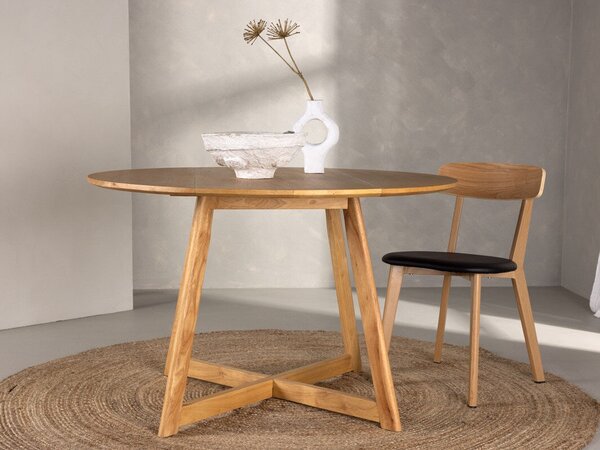 Asztal Dallas 3876, 75cm, Tölgy, Kaucsuk