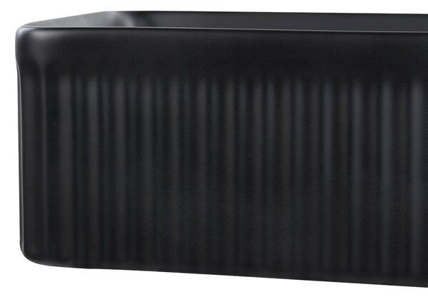 Pultra helyezhető mosdókagyló GELDO Fekete 50 x 34 cm Kerámia