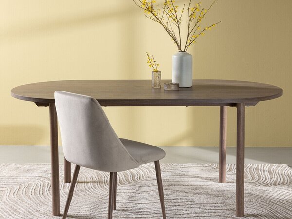 Asztal Dallas 4508, 75x90cm, Barna