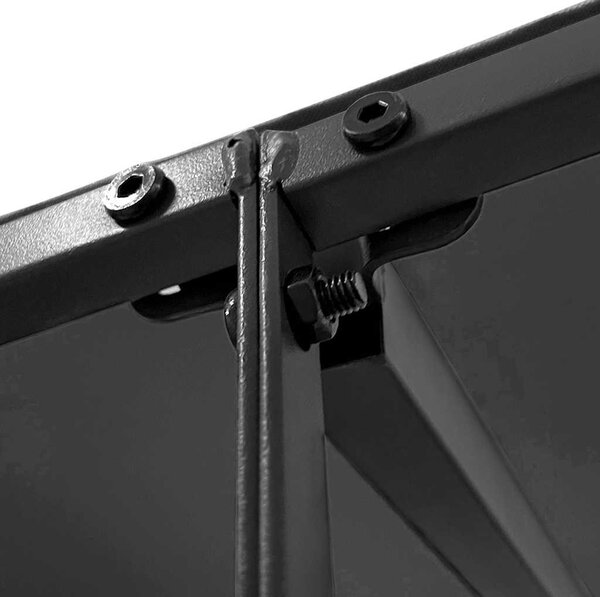 Antracitszürke szövet és acél pavilon 4 x 3 m 180 g/m²