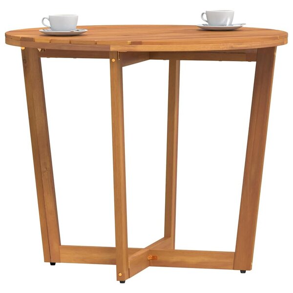 VidaXL tömör akácfa kerti étkezőasztal kerek Ø90x75 cm