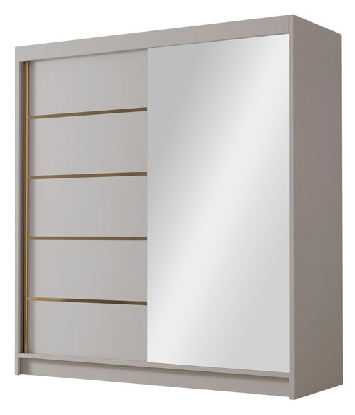 Gardróbszekrény Closico Vallor III, Laminált forgácslap, 215x180x58cm, Kasmír