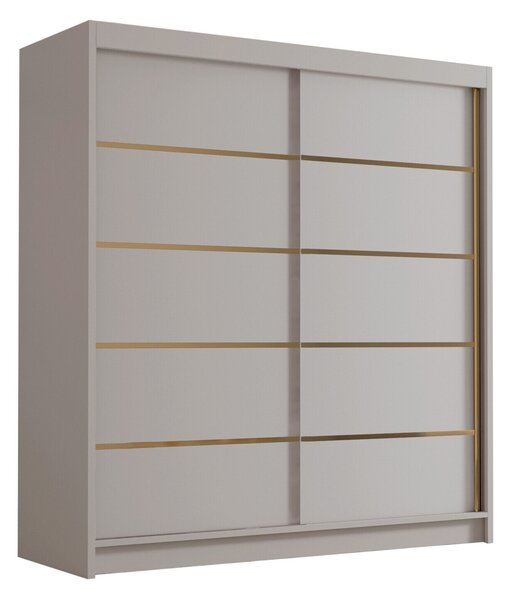 Gardróbszekrény Closico Vallor III, Laminált forgácslap, 215x180x58cm, Kasmír