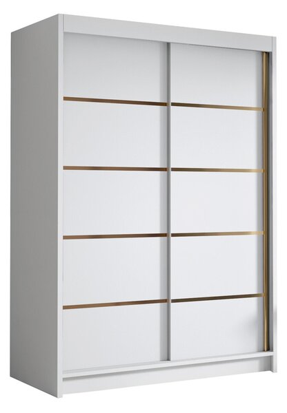 Gardróbszekrény Closico Fornix III, Laminált forgácslap, 200x120x58cm, Fehér