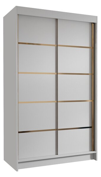 Gardróbszekrény Closico Corden III, Laminált forgácslap, 200x100x58cm, Fehér