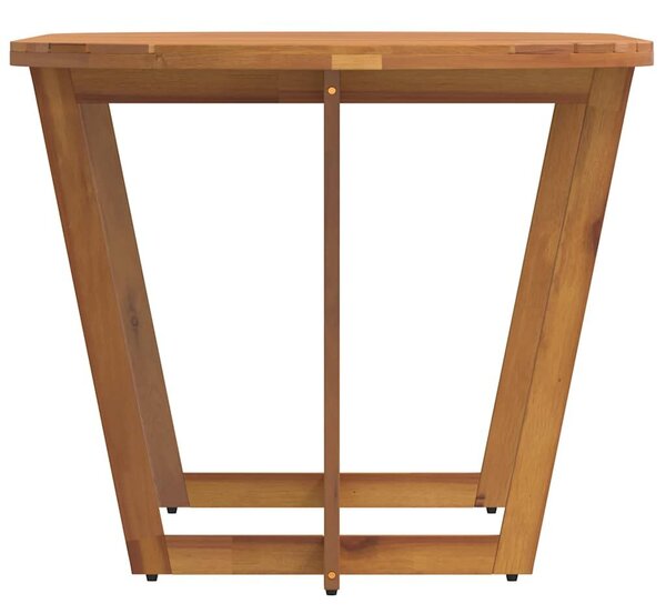 VidaXL ovális kerti étkezőasztal 200 x 90 x 75 cm tömör akácfa