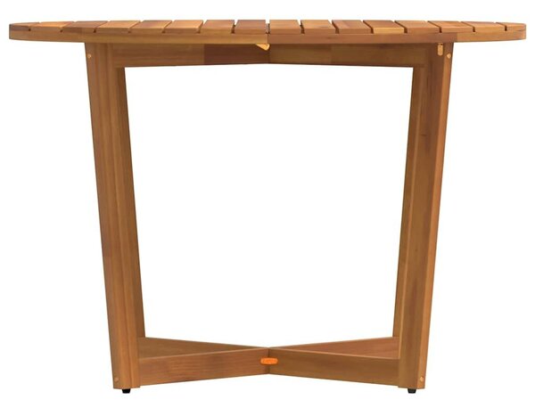 VidaXL tömör akácfa kerti étkezőasztal kerek Ø110 x 75 cm