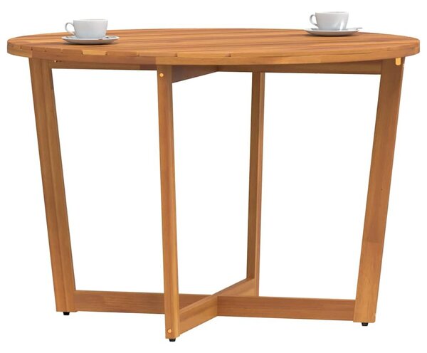 VidaXL tömör akácfa kerti étkezőasztal kerek Ø110 x 75 cm