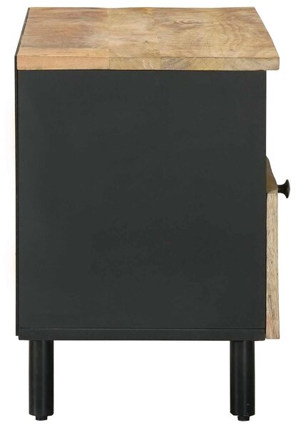 VidaXL Tároló szekrények Barna 80 x 33,5 x 46 cm Tömör Mangófát