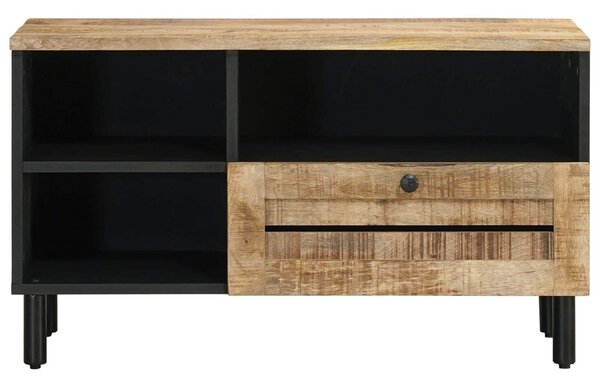 VidaXL Tároló szekrények Barna 80 x 33,5 x 46 cm Tömör Mangófát