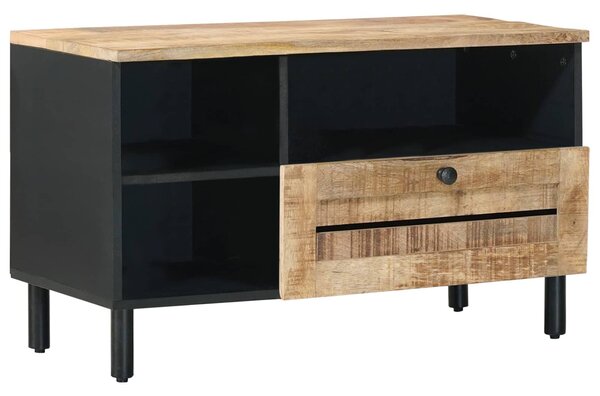 VidaXL Tároló szekrények Barna 80 x 33,5 x 46 cm Tömör Mangófát