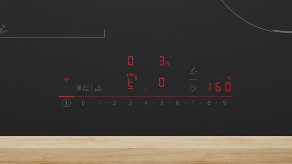 Bosch Serie 6, Indukciós főzőlap, 60 cm, Matt fekete, munkapultra építhető keret nélkül, PVS61AHC1E