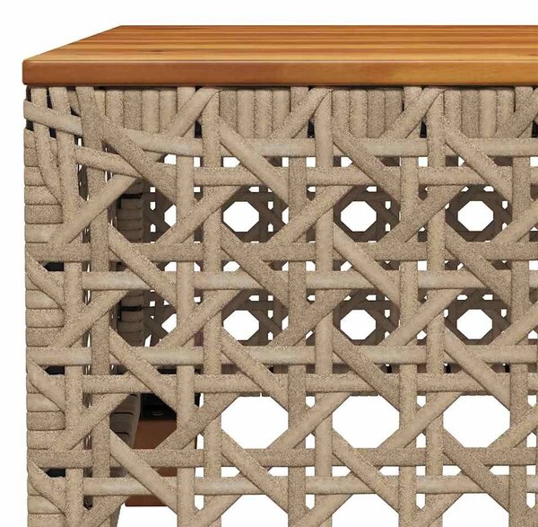 VidaXL 8 részes bézs polyrattan kerti ülőgarnitúra párnával