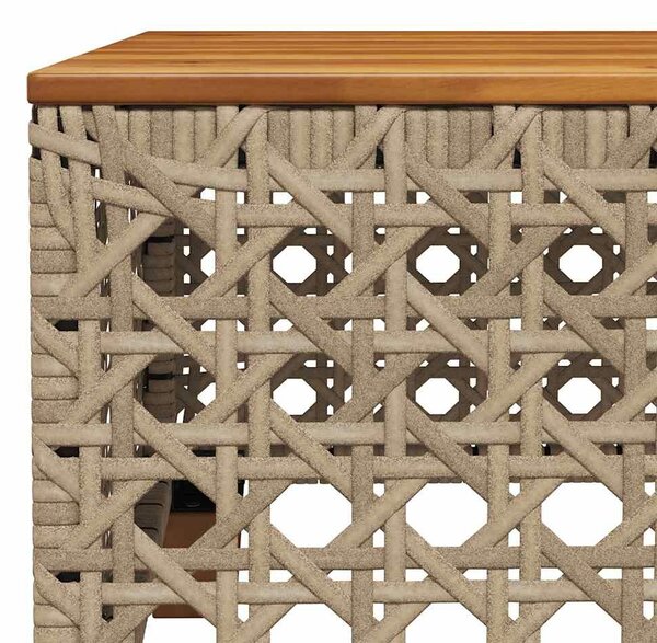 VidaXL 11 részes bézs polyrattan kerti ülőgarnitúra párnákkal