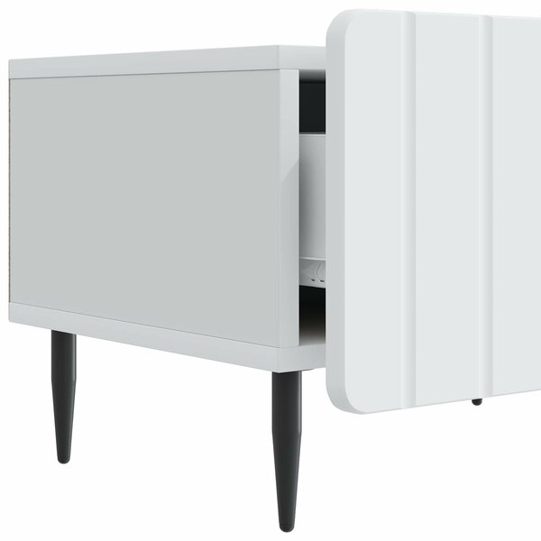 VidaXL TV szekrény fiókkal Fehér 147 x 34,5 x 32 cm Szerelt Fa
