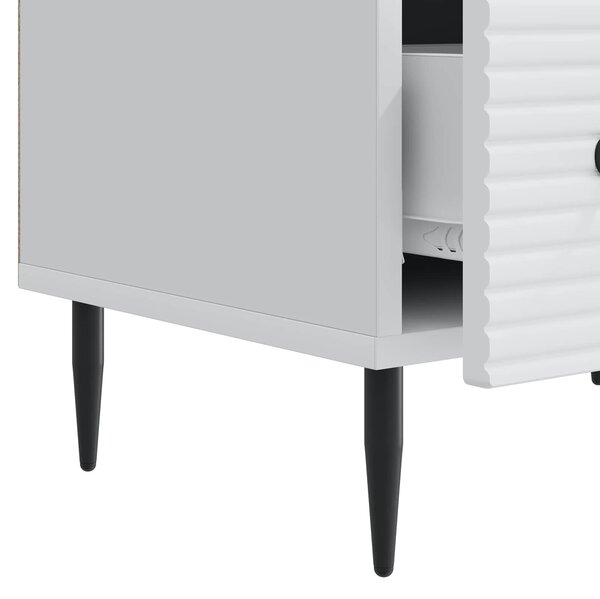 VidaXL TV szekrény fiókkal Fehér 147 x 34,5 x 30 cm Szerelt Fa