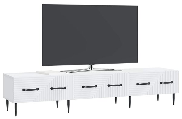 VidaXL TV szekrény fiókkal Fehér 147 x 34,5 x 30 cm Szerelt Fa