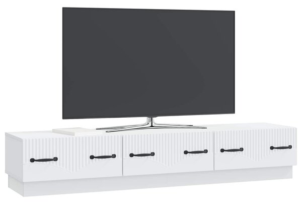 VidaXL TV szekrény fiókkal Fehér 147 x 34,5 x 27 cm Szerelt Fa