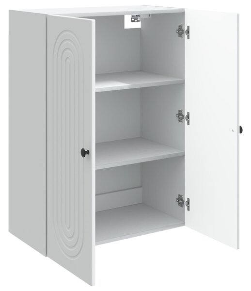 VidaXL Fali szekrény Fehér 66 x 34,5 x 90 cm Szerelt Fa