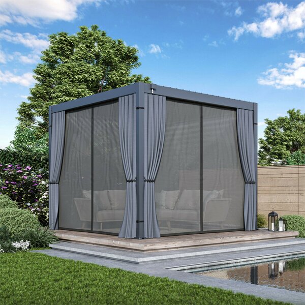 Bioklimatikus acél pergola 3x3m ECOLINE