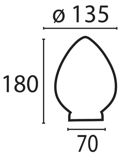 Kézzel-csiszolt-átlátszó-lámpabúra-7-cm-szájnyílással