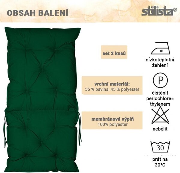 STILISTA Ülőpárna készlet székre 2 db kék