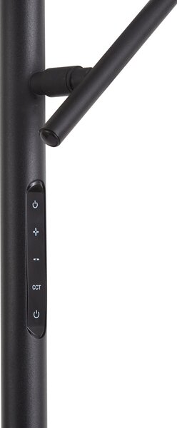 Modern Floor Lamp Black incl. Dimmable LED - Divana
