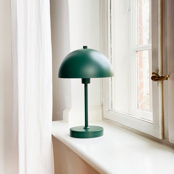 Asztali lámpa Dyberg Larsen, Stockholm, dimmable, Zöld, Nappali, Fém, Skandináv