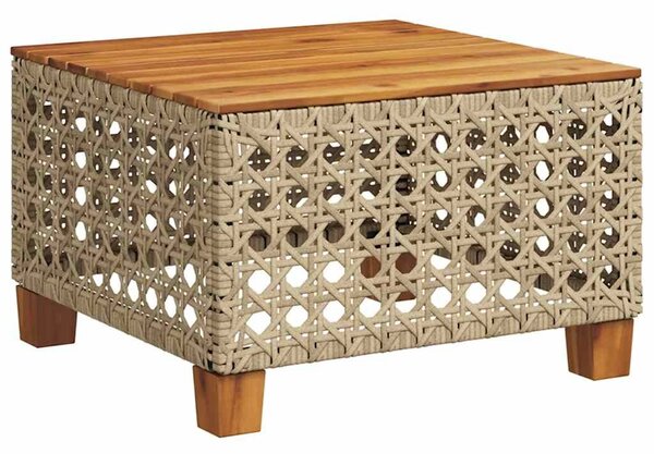 VidaXL 11 részes bézs polyrattan kerti ülőgarnitúra párnákkal