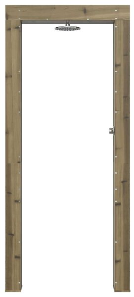 VidaXL Kültéri zuhany 226 cm Impregnált fenyőfa és rozsdamentes acél