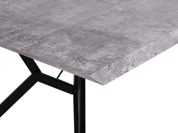 Étkezőasztal BUSCOT Szürke betonhatás 160 cm 90 cm