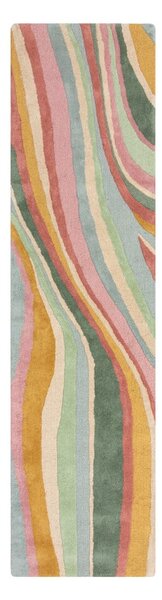 Kézi szövésű gyapjú futószőnyeg 60x230 cm Abstract Flow – Flair Rugs