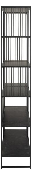 Fekete könyvespolc 120x185x35 cm Strington – Actona