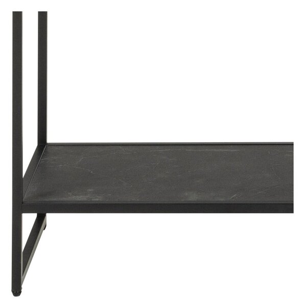 Fekete könyvespolc 120x185x35 cm Strington – Actona