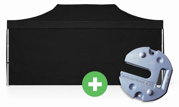Ollósátor 3x6 m ALU PRÉMIUM SZETT - teljes oldalak + súlyok szín kék