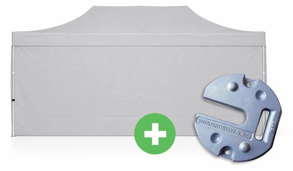 Ollósátor 3x6 m ALU PRÉMIUM SZETT - teljes oldalak + súlyok szín kék