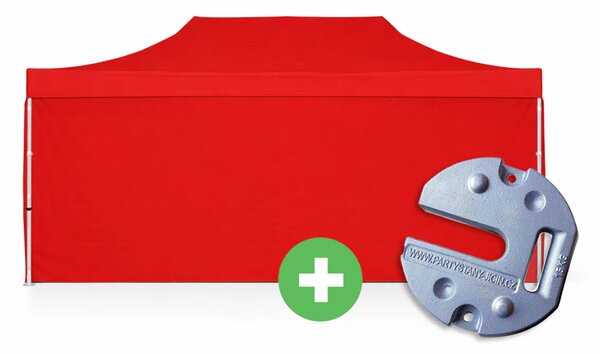 Ollósátor 3x6 m ALU PRÉMIUM SZETT - teljes oldalak + súlyok szín kék