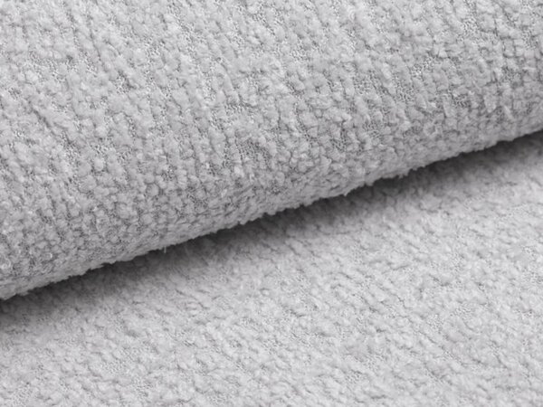 ASTURIA egyszemélyes kárpitozott ágyneműtartós ágy 120x200 - világosszürke